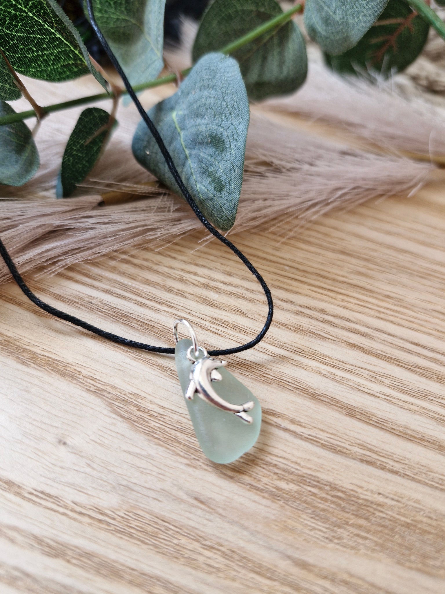 Seafoam whisper Seaglass Necklace