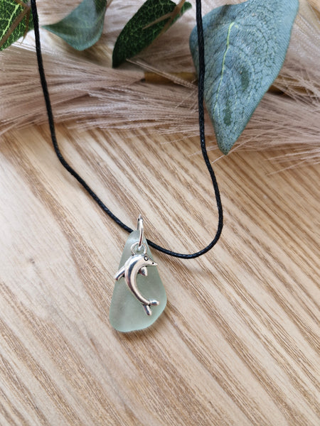 Seafoam whisper Seaglass Necklace