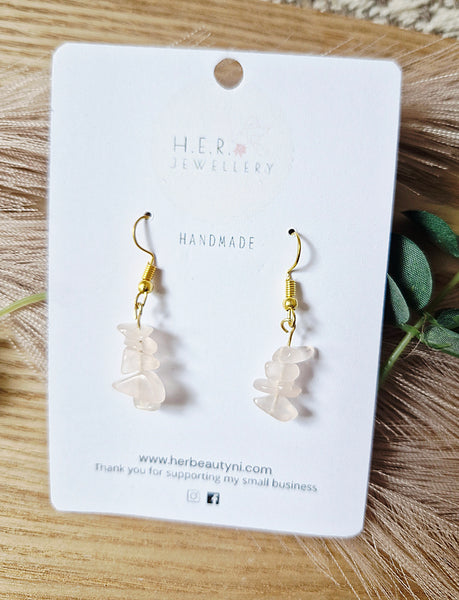 Rose Quartz Earrings