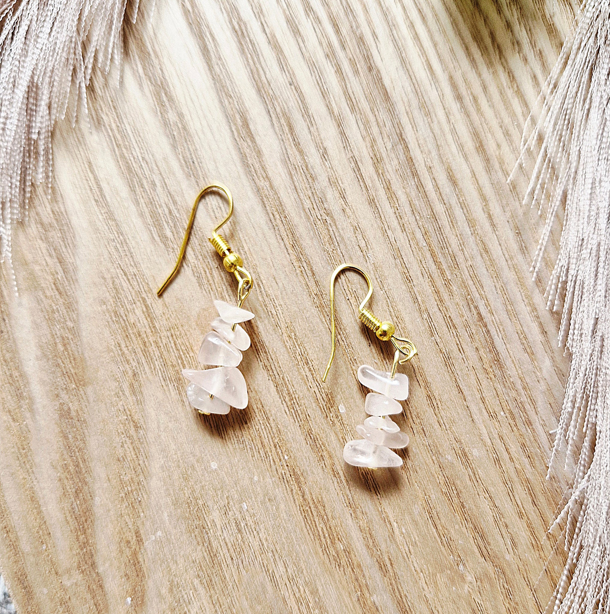 Rose Quartz Earrings