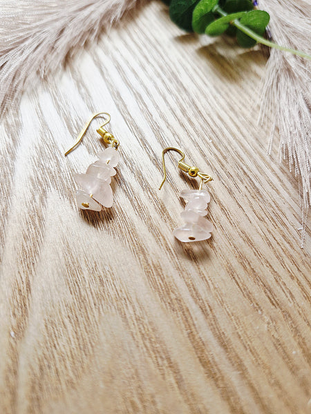 Rose Quartz Earrings