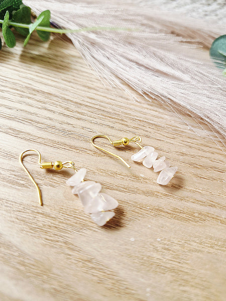 Rose Quartz Earrings