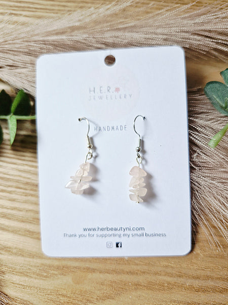 Rose Quartz Earrings