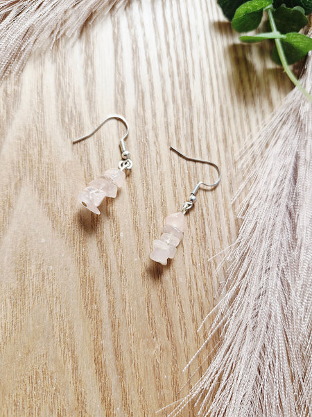 Rose Quartz Earrings