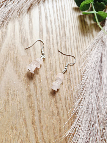 Rose Quartz Earrings