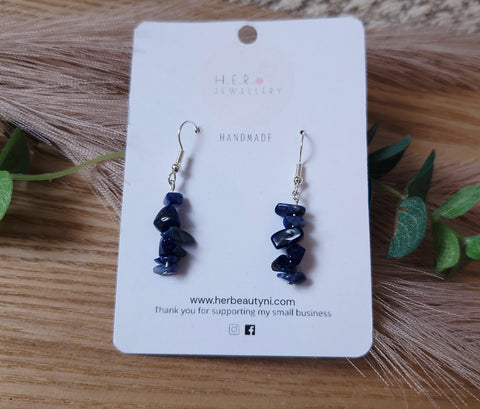 Sodalite Chip Earrings