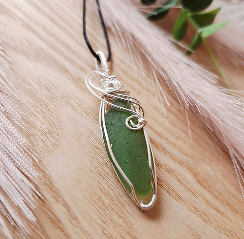 Sea whirl - Seaglass Necklace