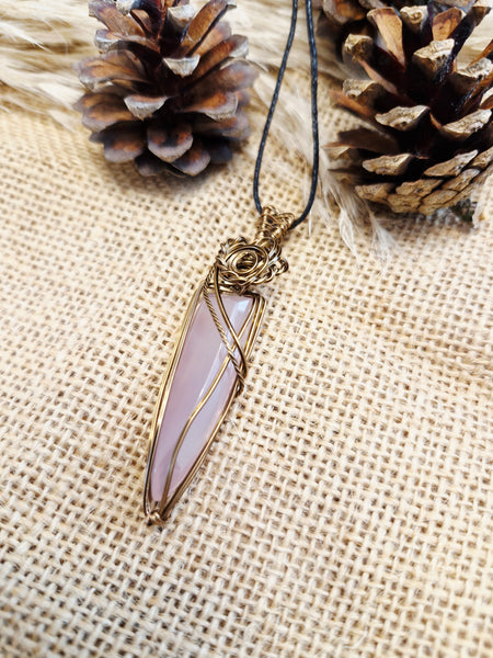 Pink Chalcedony Pendant
