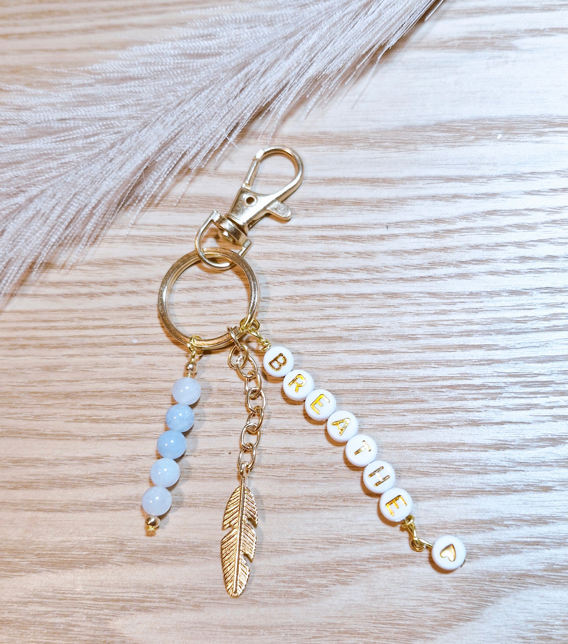 Aquamarine (breathe) Keyring