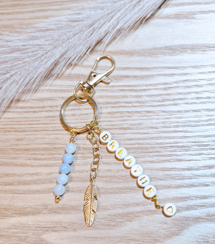 Aquamarine (breathe) Keyring