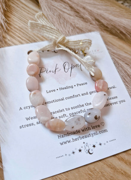 Pink Opal bracelet