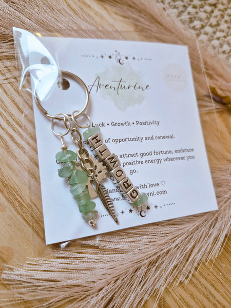 Aventurine (growth) Keyring