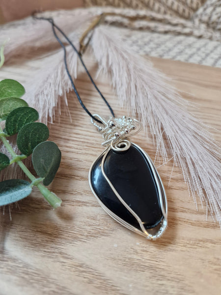 Black Obsidian Pendant