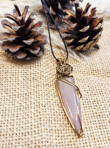 Pink Chalcedony Pendant