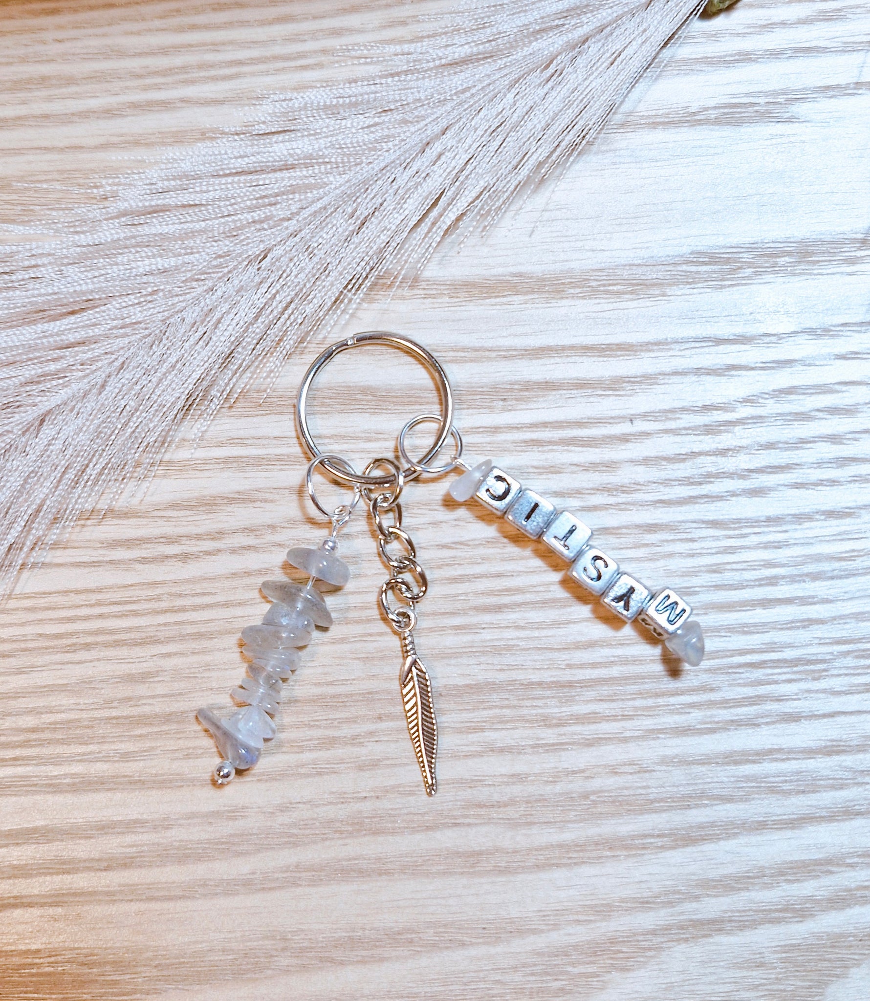 Labradorite (mystic) Keyring