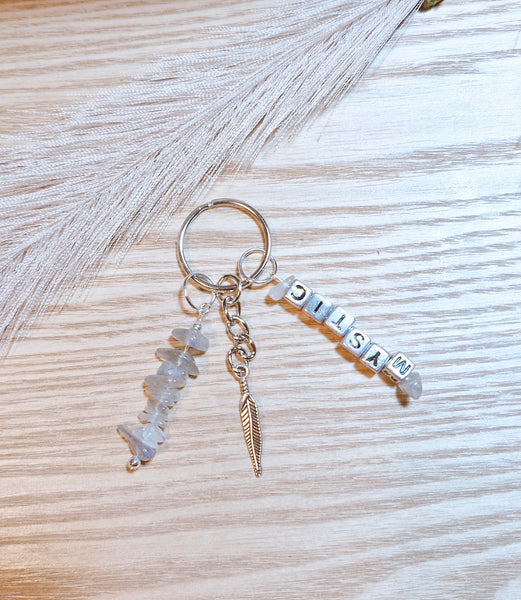 Labradorite (mystic) Keyring