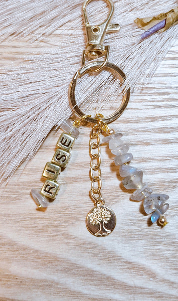 Labradorite (rise) Keyring