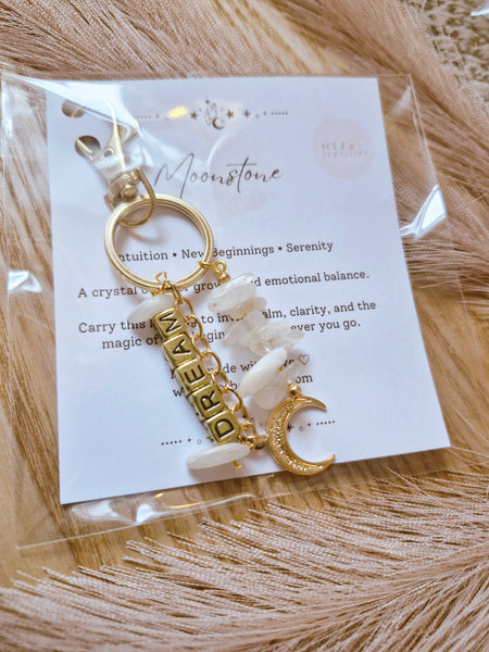 Moonstone (dream) Keyring