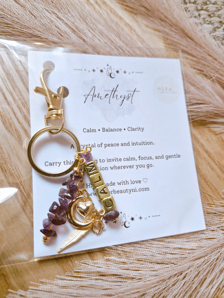 Amethyst (calm) Keyring