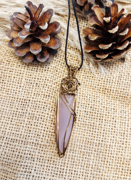 Pink Chalcedony Pendant