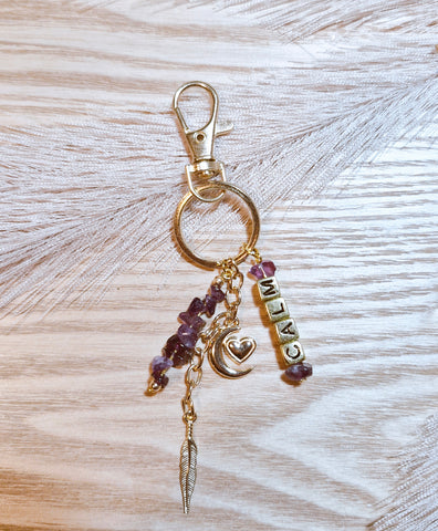 Amethyst (calm) Keyring