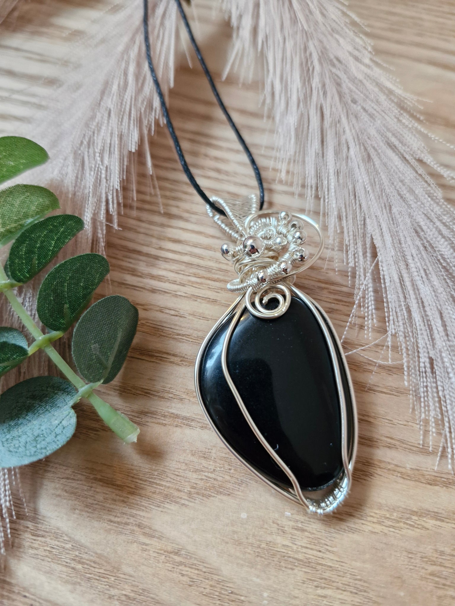 Black Obsidian Pendant