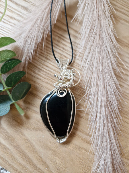 Black Obsidian Pendant