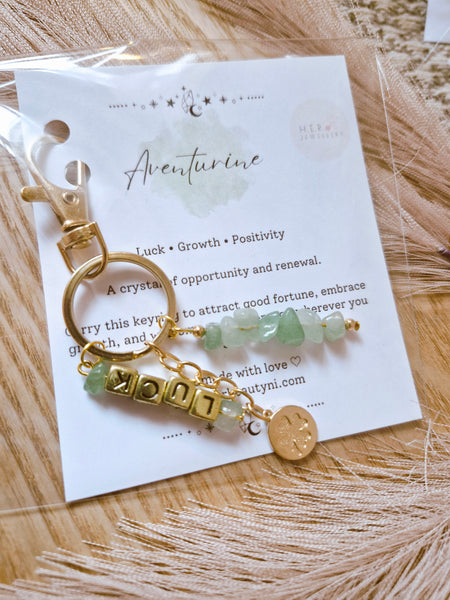 Aventurine (luck) Keyring