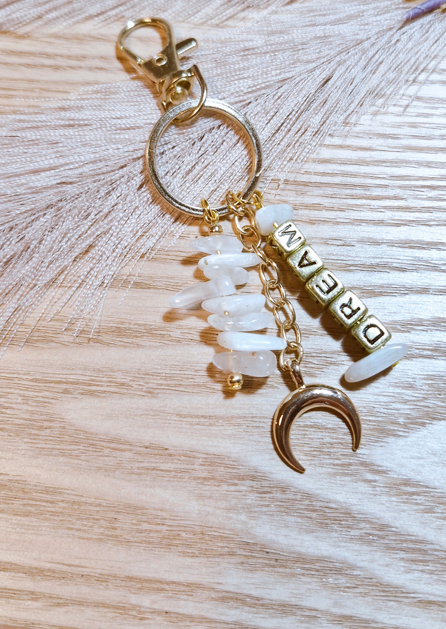 Moonstone (dream) Keyring