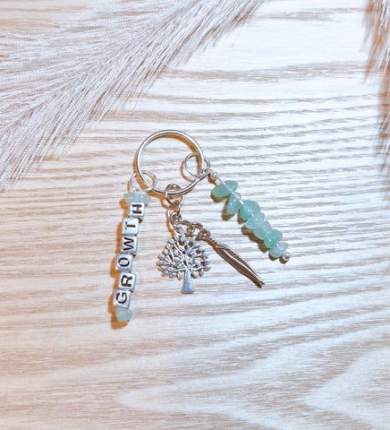 Aventurine (growth) Keyring